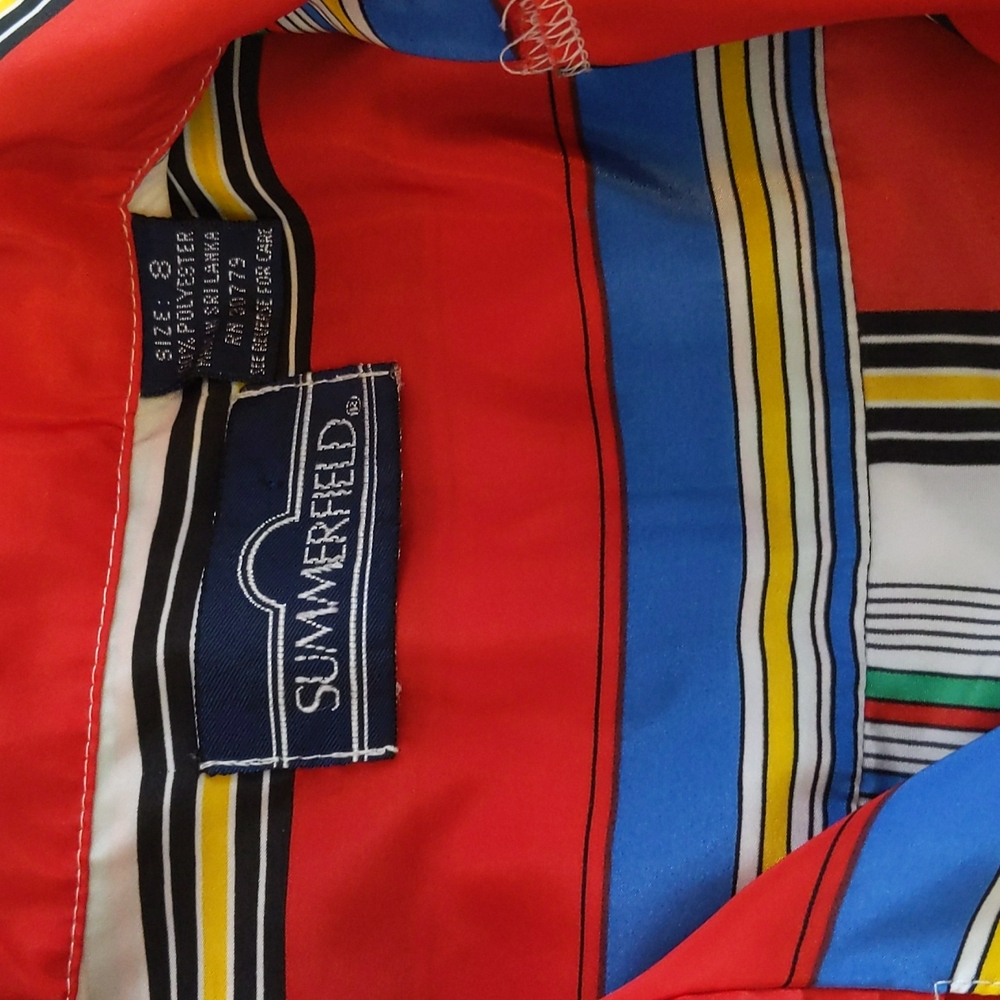 Vintage Striped Button-Up Blouse - Picture 8 of 8